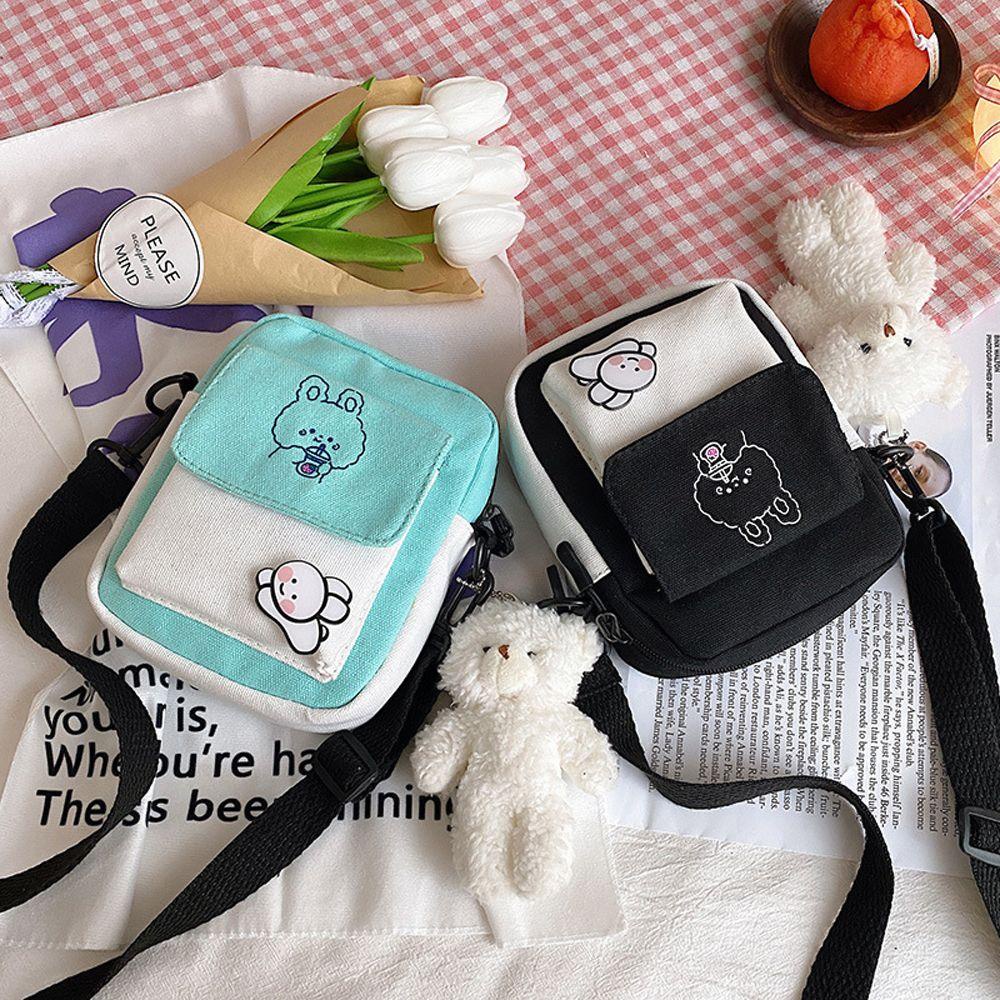 IVORY Túi Xách Nữ Vải Canvas Thời Trang Hàn Quốc Xinh Xắn