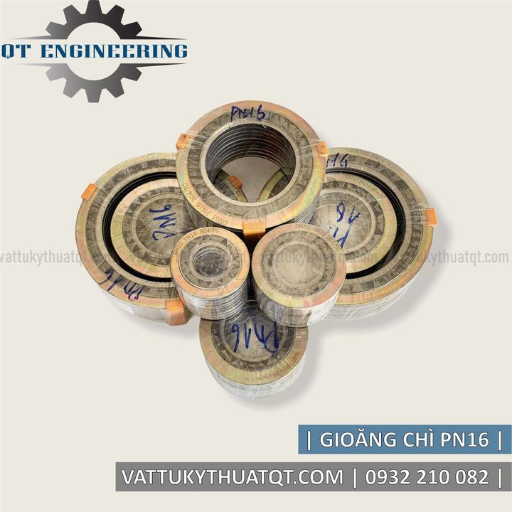 Gioăng Chì PN16 | 3 Vành | DN15,DN20,DN25,DN32,DN40 [VATTUKYTHUATQT.COM]