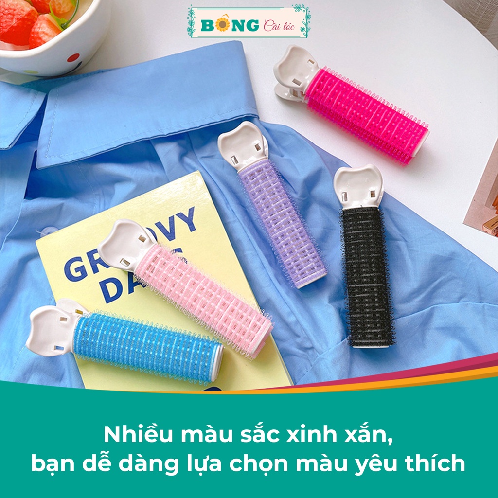 Kẹp lô cuốn tóc tự dính tạo nếp, tạo xoăn cho tóc nhiều màu phong cách Hàn Quốc KT20 - Kẹp tóc mái BÔNG Cài Tóc