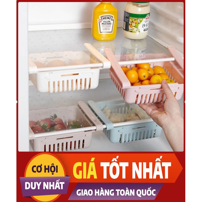 Combo 2 Rổ Nhựa Đựng Thực Phẩm Tủ Lạnh Thông Minh