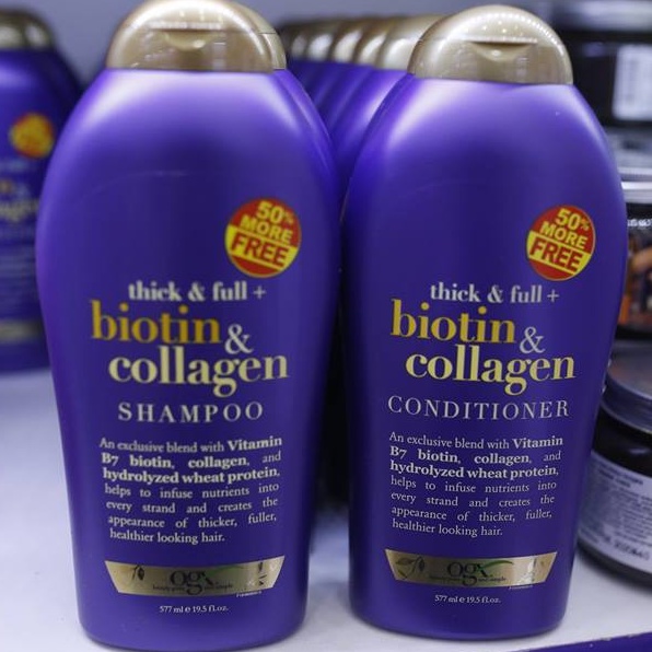 Dầu Gội Ogx Thick & Full Biotin & Collagen Shampoo 577ml