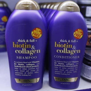 Dầu Gội Ogx Thick & Full Biotin & Collagen Shampoo 577ml
