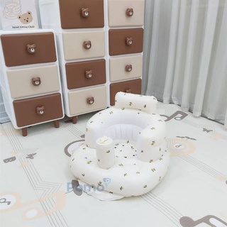 Ghế hơi tập ngồi cho bé PM-051266 chính hãng Pomo tone màu be siêu xinh