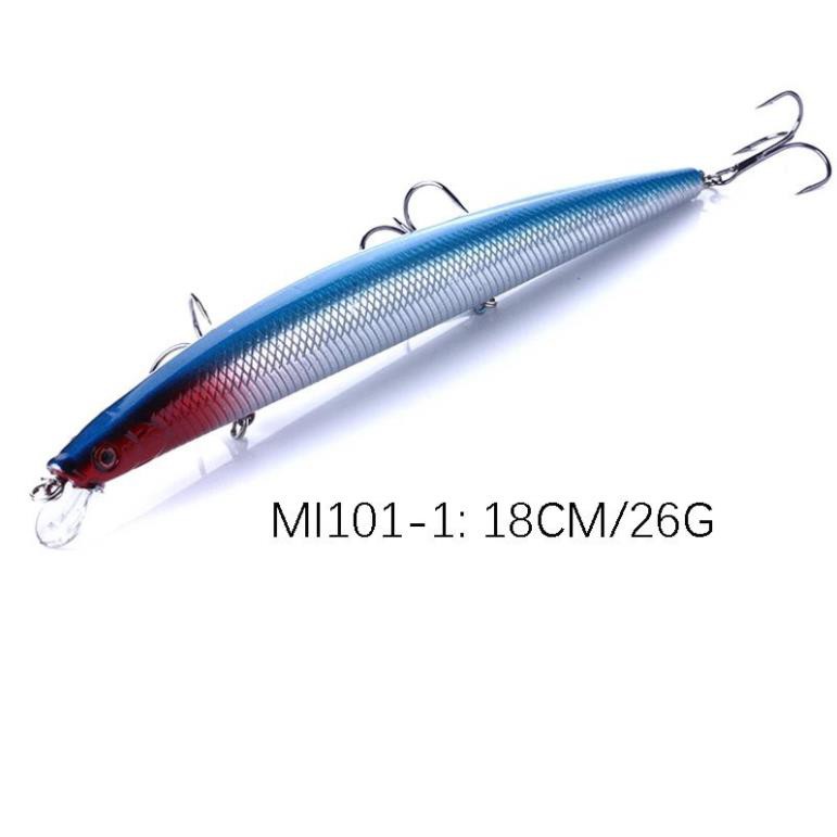 Mồi Câu lure, cá chẽm , có mú, cá ngão , cá biển dài 18cm nặng 26gr