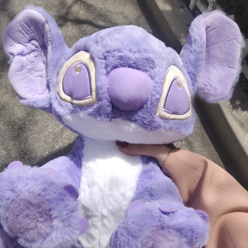 Thú Nhồi Bông Hình Stitch Màu Tím Dễ Thương Cho Bé 45cm