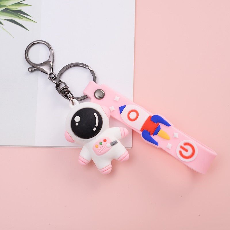Móc khóa hình robot / phi hành gia / hành tinh / vũ trụ dễ thương phong cách thời trang Hàn Quốc