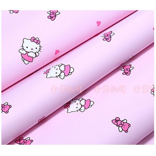 Giấy dán tường kitty trái tim (khổ rộng 0.45m)