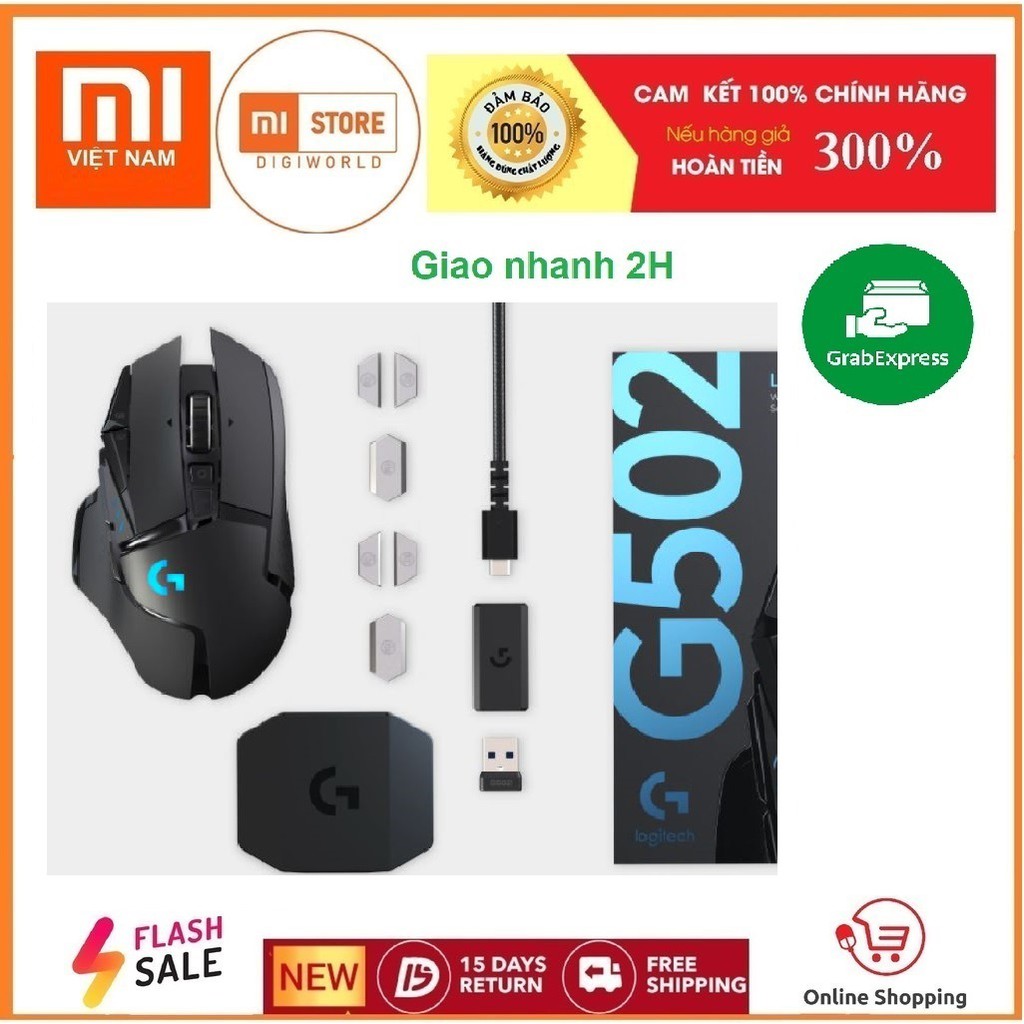 CHUỘT CHƠI GAME KHÔNG DÂY LIGHTSPEED G502 WIRELESS - Chính hãng bảo hành 2 năm