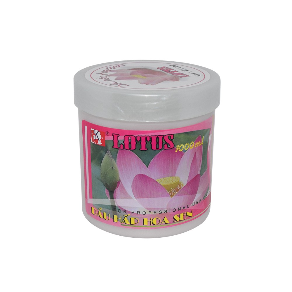 Dầu hấp dưỡng tóc LK tinh chất Hoa Sen mềm mượt thơm dịu 500ml - 1000ml ( Lotus Repair Hair Treatment 500ml - 1000ml)