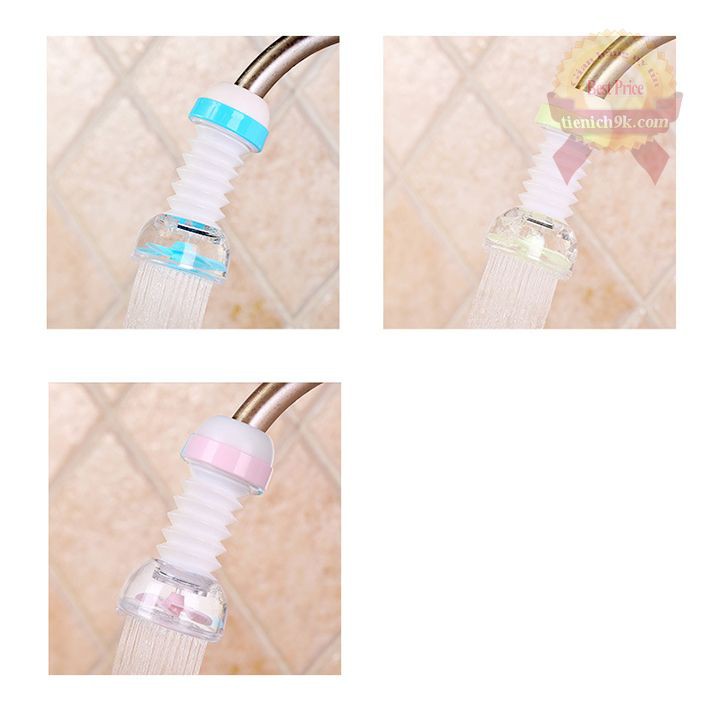 Đầu vòi LỌC NƯỚC tăng áp xoay 360 độ có cánh tăng áp hạn chế nước bắn