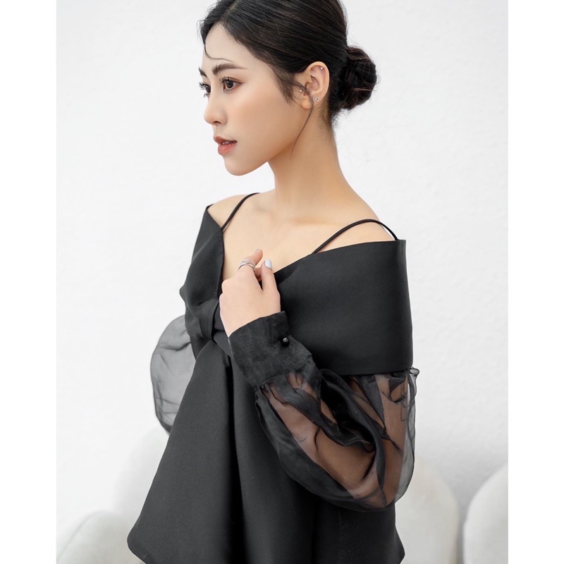 Áo Nơ Trễ Vai Tay Rời✨