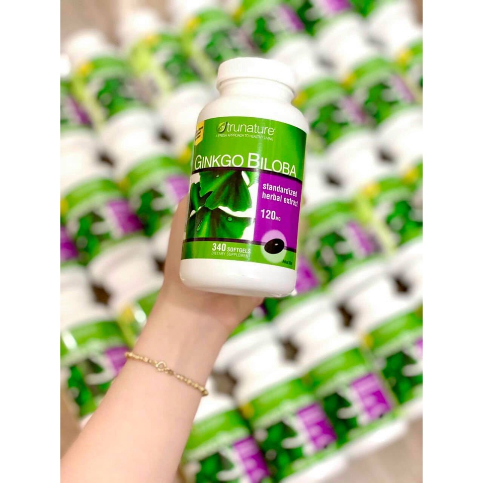 Viên Uống Bổ Não Trunature Ginkgo Biloba 120mg 340 Viên Mỹ