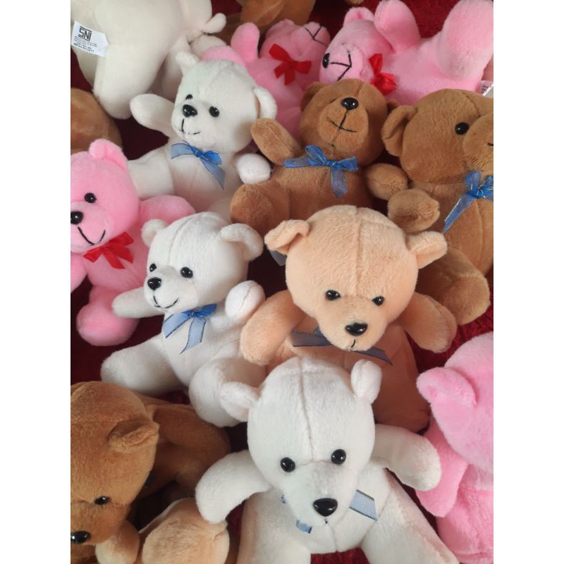 Bó Hoa Teddy Nhồi Bông Cỡ Nhỏ Đáng Yêu 15cm