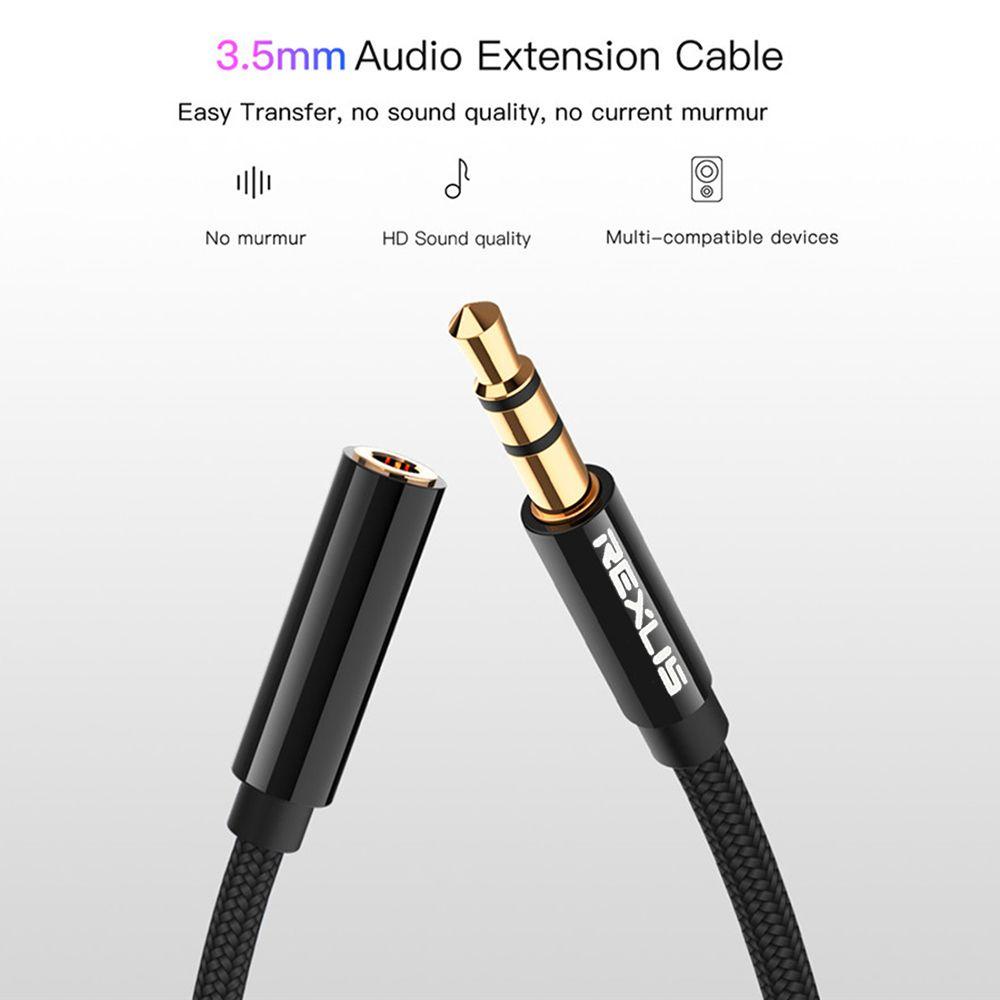 CHOOKEY Dây Cáp Âm Thanh Nối Dài Jack Cắm 3.5mm Cho PC / Laptop / Điện Thoại / Loa Xe