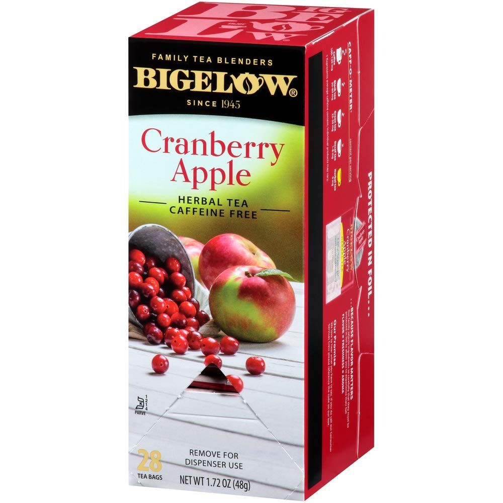 Trà Bigelow Cranberry Apple Trà thảo mộc vị nam việt quất, táo 28 gói