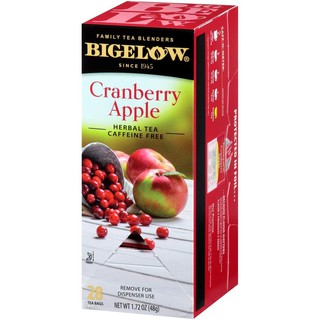 Trà Bigelow Cranberry Apple Trà thảo mộc vị nam việt quất, táo 28 gói