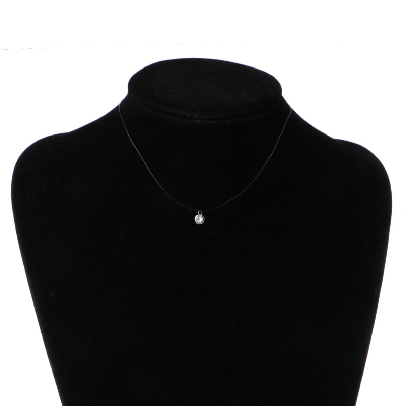 Vòng Cổ Choker Trong Suốt Đính Đá Zircon Thời Trang Cho Nữ