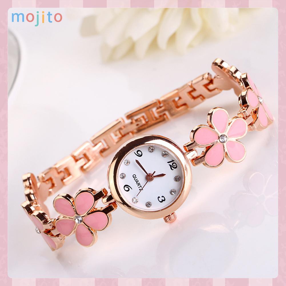 Đồng Hồ Đeo Tay Họa Tiết Hoa Cúc Thời Trang Sành Điệu Cho Nữ