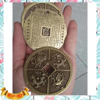 Set 2 Đồng Xu Tứ Linh Phong Thủy ...