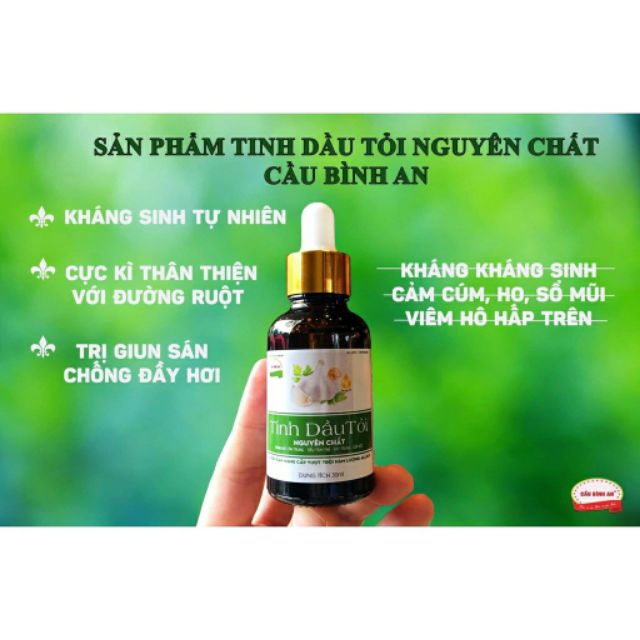 Tinh Dầu Tỏi Nguyên Chất Cầu Bình An 30ml