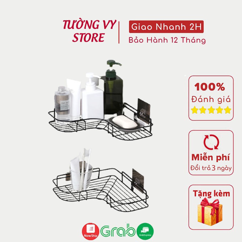 Kệ để đồ nhà tắm phòng tắm đựng dầu gội dầu xả đựng đồ đa năng giá để đồ đa năng dán tường không cần khoan đục