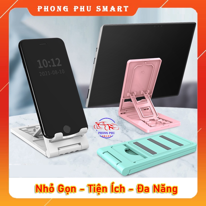 Giá Đỡ Điện Thoại, Máy Tính Bảng, iPhone, iPad Để Bàn Thông Minh Được Làm Bằng Nhựa ABS Cao Cấp Có Thể Gấp Gọn Đa Năng