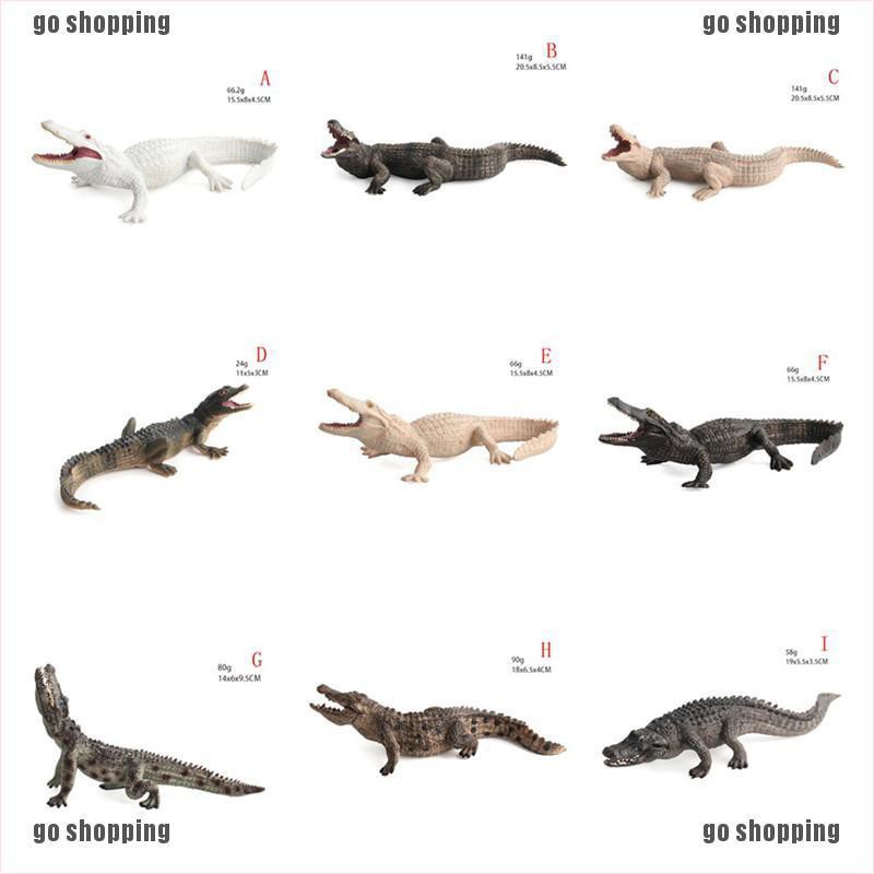 {go shopping}Crocodile Simulation Animal Model Action &amp; Toy Figures Collection Kids Gift