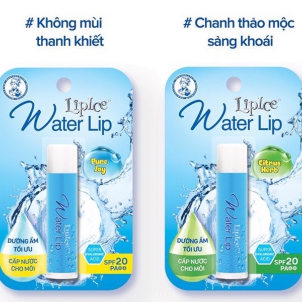 Son Dưỡng Không Màu Dưỡng Ẩm Cho Môi Luôn Mịn Màng LipIce Water Lip SPF20/PA++ 4.3g