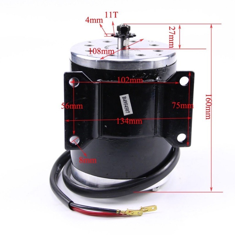 Motor 36V 500W Xe chế, xe cào cào điện, xe 4 bánh, xe atv chạy xích