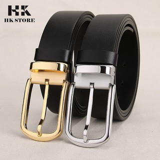 DÂY THẮT LƯNG NAM DA BÒ MIẾNG 💝 HK STORE 💝 bảo hành 5 năm - dây không bao giờ bị nổ dộp hoặc tách làm đôi.