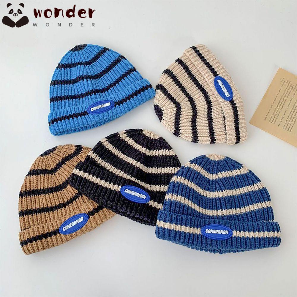 Mũ Len Beanie Sọc Ngang Dễ Thương Cho Bé Trai