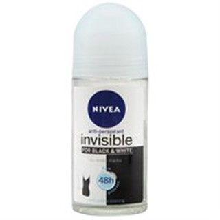 Lăn khử mùi Nivea Invisible For Black & White Giảm vệt ố vàng chai 50ml