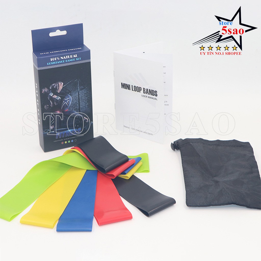 Dây kháng lực tập gym miniband ❤️ FREESHIP ❤️ Dây đàn hồi tập mông chân cho nữ