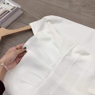 Váy Trắng Cúp Ngực