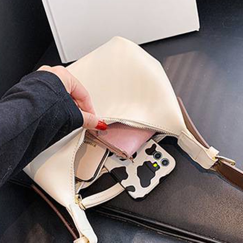 Túi đeo vai IELGY màu trơn đơn giản thời trang cho nữ