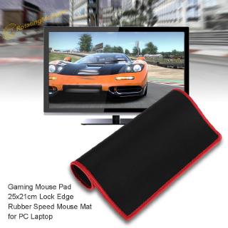 xt)  Gaming Mouse Pad 25x21cm Lock Edge Rubber Speed Mouse Mat for PC Laptop