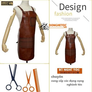 Tạp dề cắt tóc barber da 163