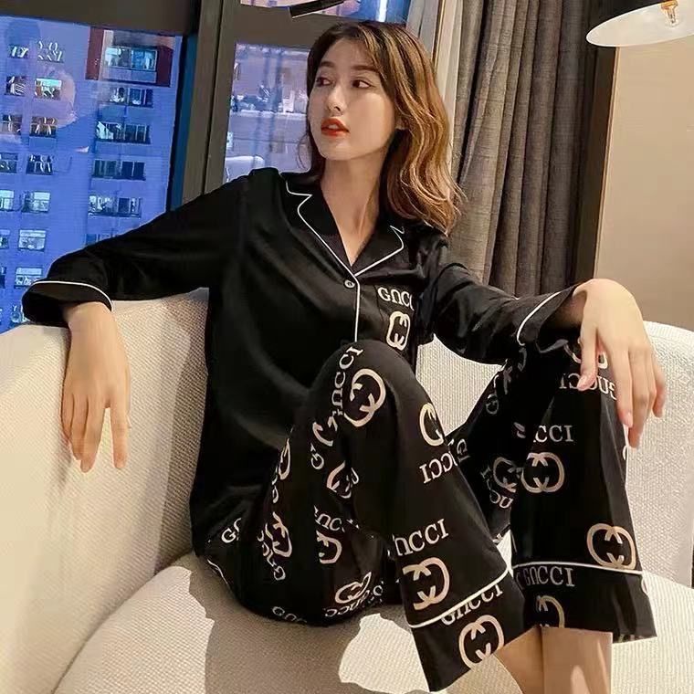 Bộ Đồ Ngủ Cotton Tay Dài Thời Trang Xuân Thu Dành Cho Cặp Đôi