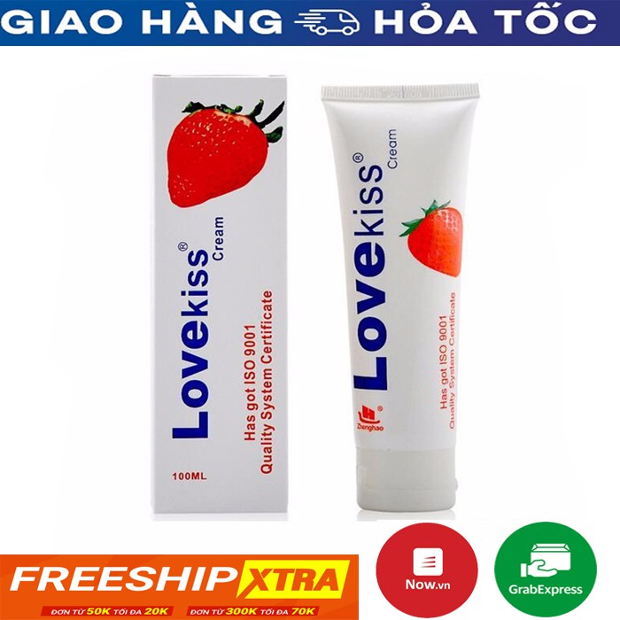 Gel bôi trơn love kiss hương dâu 100ml ngọt ngào quyến rũ như quả dâu chính mọng