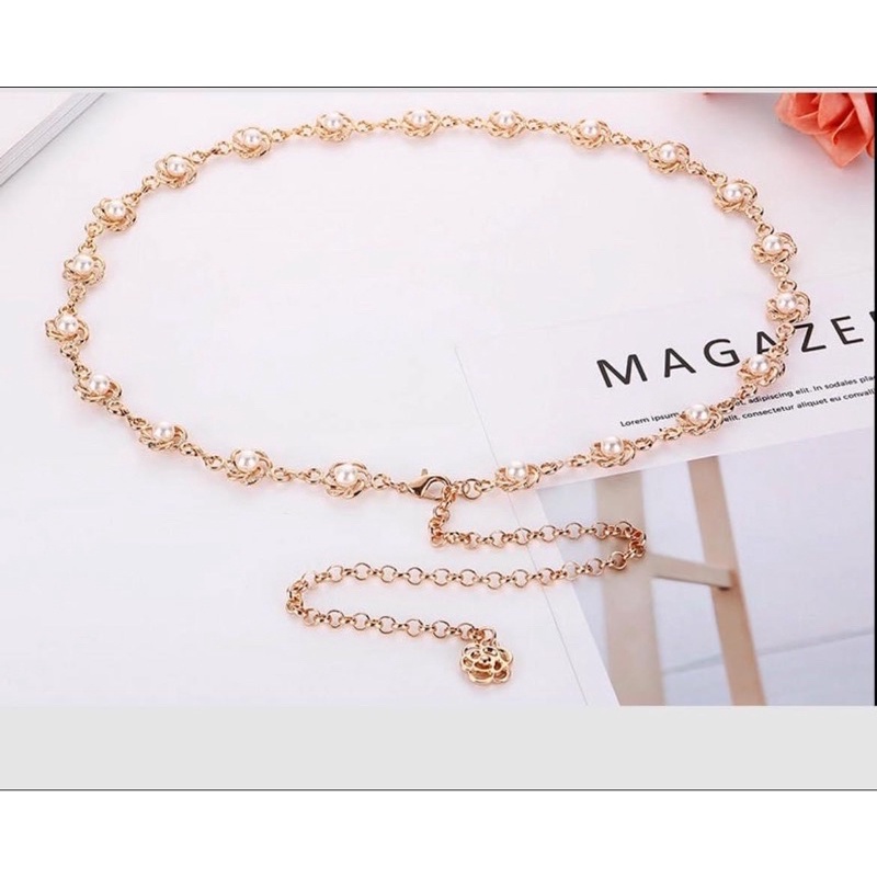 Thắt lưng nữ:đai xích,đính hạt ngọc