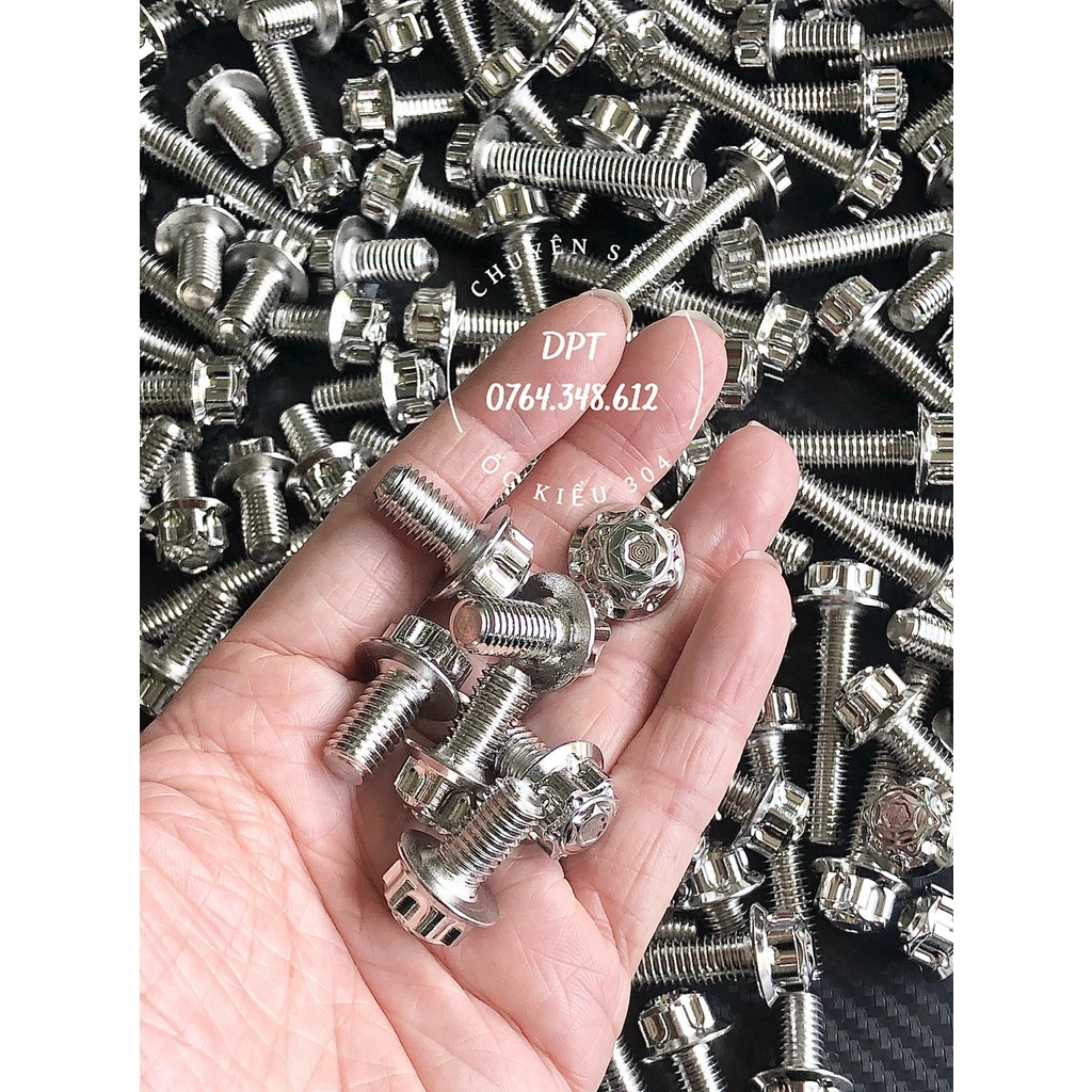 [HÌNH THẬT] Combo 3 con ốc nhớt láp Inox 304 8li M3 gắn cho xe Vario-AB150-Click