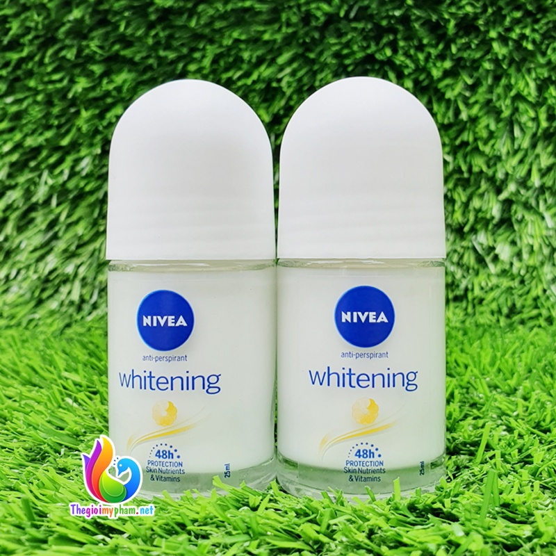 Combo 2 Lăn Ngăn Mùi Nivea Nữ Trắng Mịn Tự Nhiên 25ml