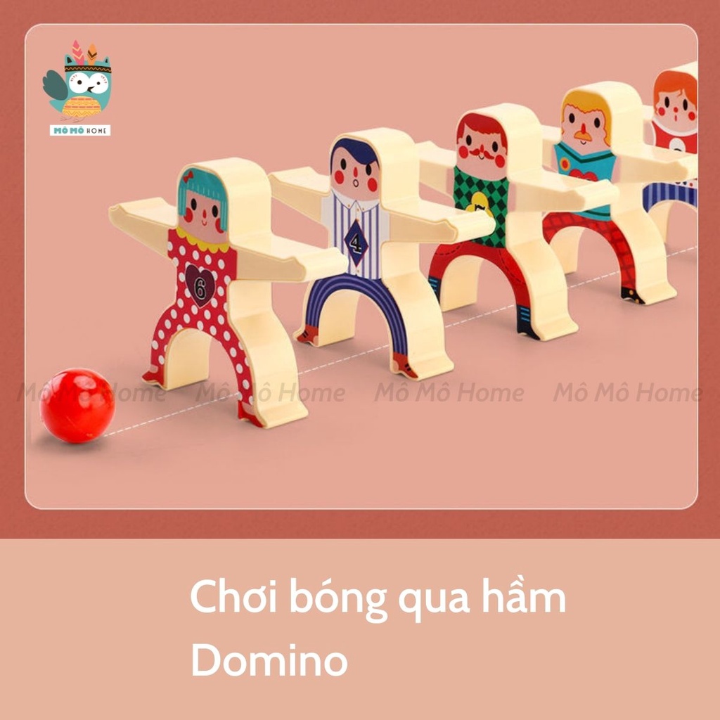 Domino Xếp Hình 16 Khối Cân Bằng 3in1 đa chức năng. Tư Duy Logic và rèn luyện sự tập trung cho bé