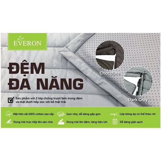 [EVERON] Đệm, nệm ngủ đa năng gấp gọn Hàn Quốc