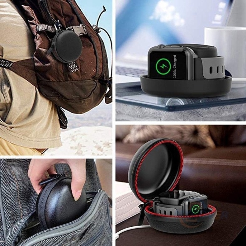 Túi Đựng Sạc Có Khóa Kéo Cho Apple Watch Series 6 SE 5 4 3 2 1 iwatch Ultra 8 49 40 44 38 42 MM Ốp