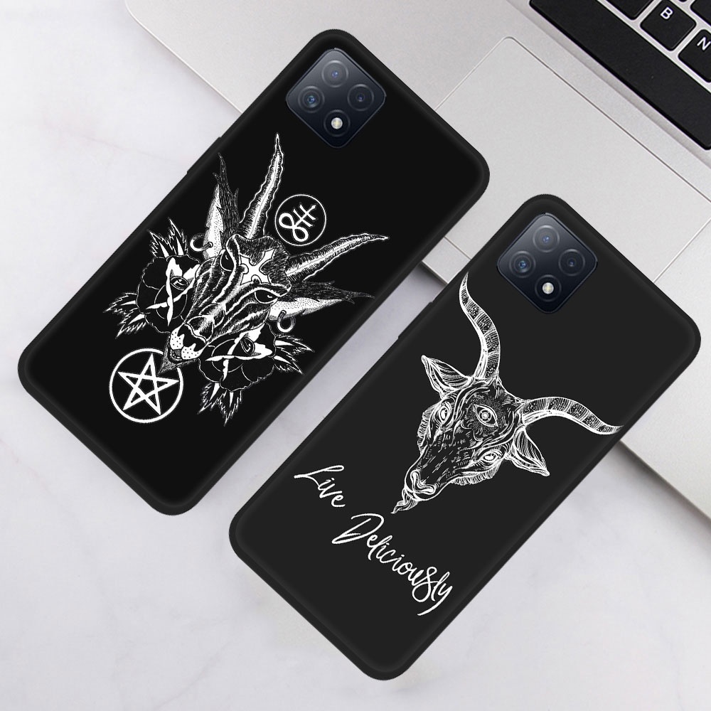 Ốp Điện Thoại Họa Tiết Đầu Dê Satan CA33 Cho Xiaomi Redmi Note 11 11s K50 12 Pro 10S CC9E
