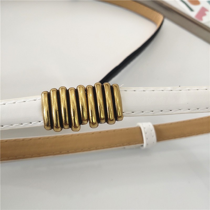 Thắt Lưng Da Pu Bản Nhỏ Thời Trang Cho Nữ