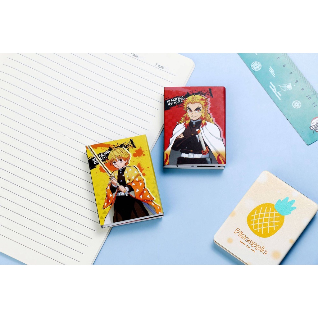Giấy Ghi Chú Dạng Giấy Ghi Chú Tiện Lợi Demon Slayer Kimetsu No Yaiba Anime Sticky Notes Index Memo Pad Bookmarks Cute Scheduler Paper Stickers Kids Stationery gift Agatsuma Zenitsu Tomioka Giyuu Rengoku Shinjurou