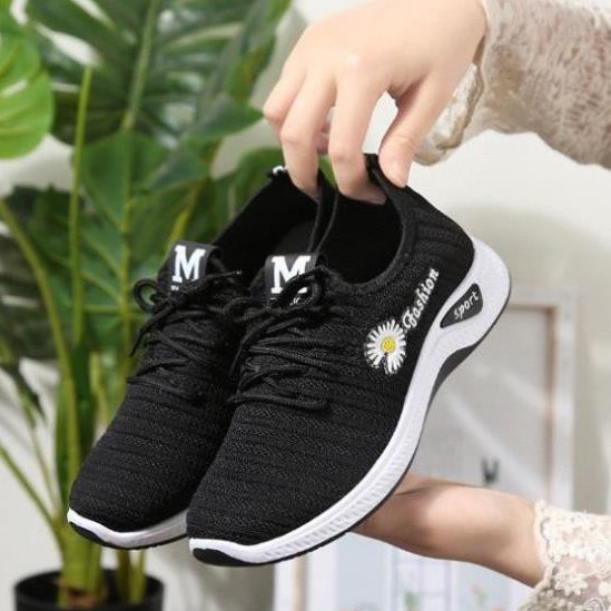 [Mã FAMAYMA2 giảm 10K đơn 50K] Giày nữ thể thao màu đen phong cách hàn cực thu hút LN06 | BigBuy360 - bigbuy360.vn