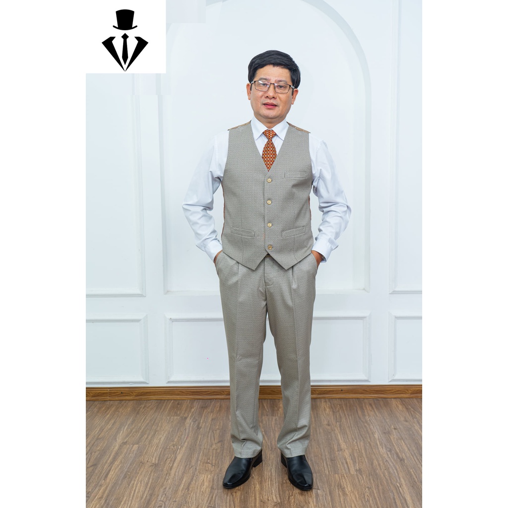 Áo gile trung niên cao cấp, áo lót gile
